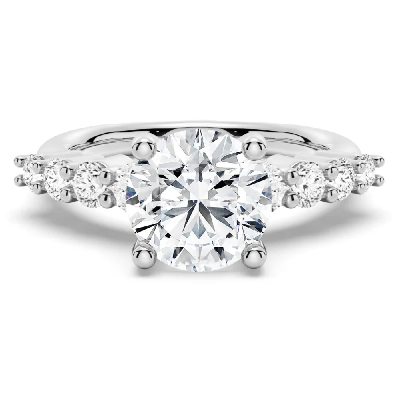 Classic Shared-Prong Round Cut Engagement Ring