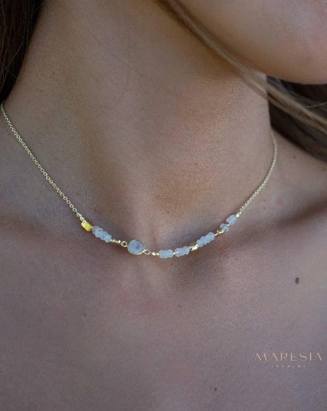 Moonstone Necklace ~ Gold Plated 18k ~ MN141