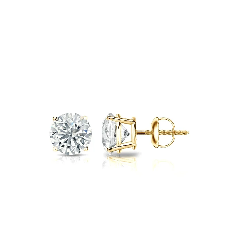 Auriya 1/4ct to 1ct TW Round Diamond Stud Earrings 14k Yellow Gold (H-I, VS1-VS2)