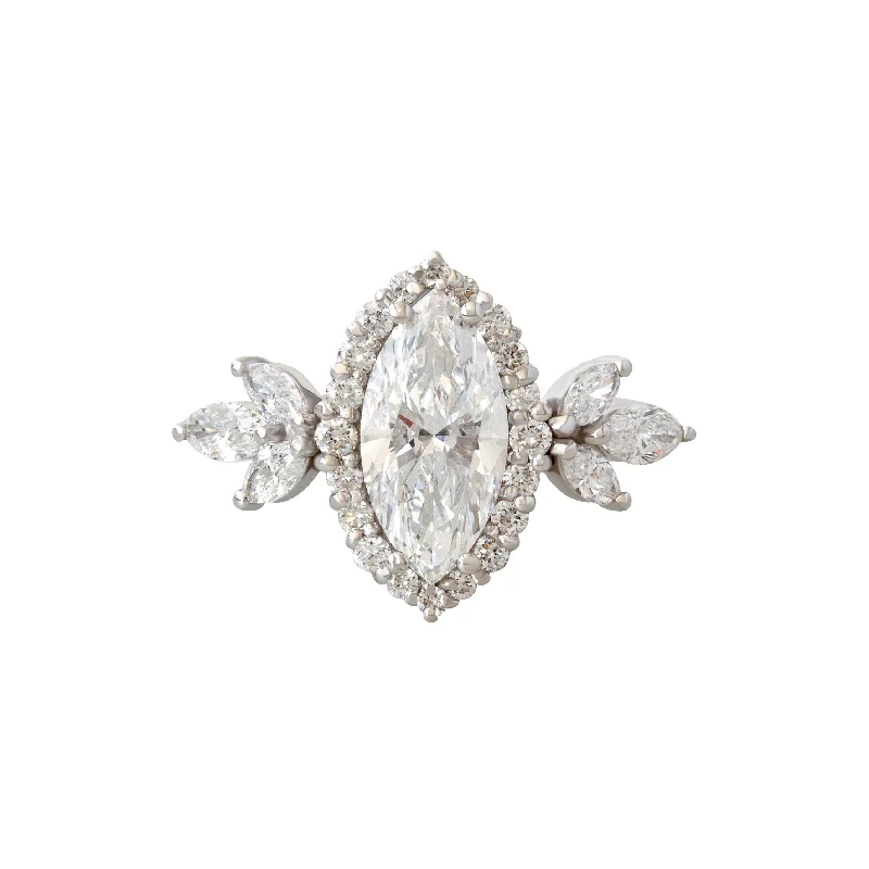 Marquise Diamonds 1.5 Carat Engagement Ring - "Megan"