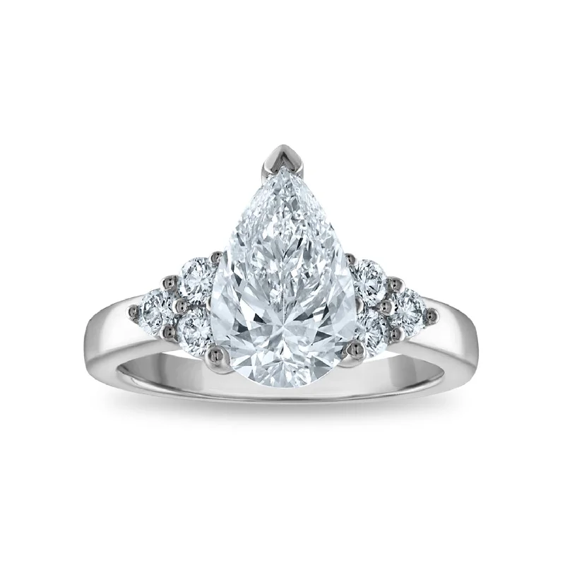 Signature EcoLove Diamond Dreams 2-5/8 CTW Lab Grown Diamond Engagement Ring in 14KT White Gold