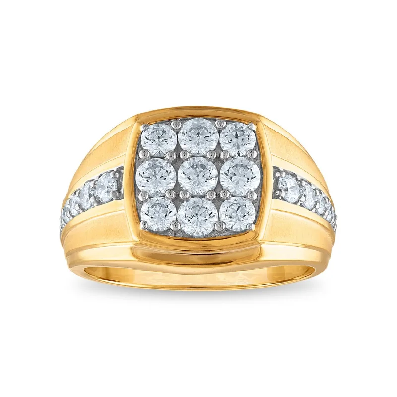 Signature EcoLove 1-1/2 CTW Lab Grown Diamond Ring in 14KT Yellow Gold