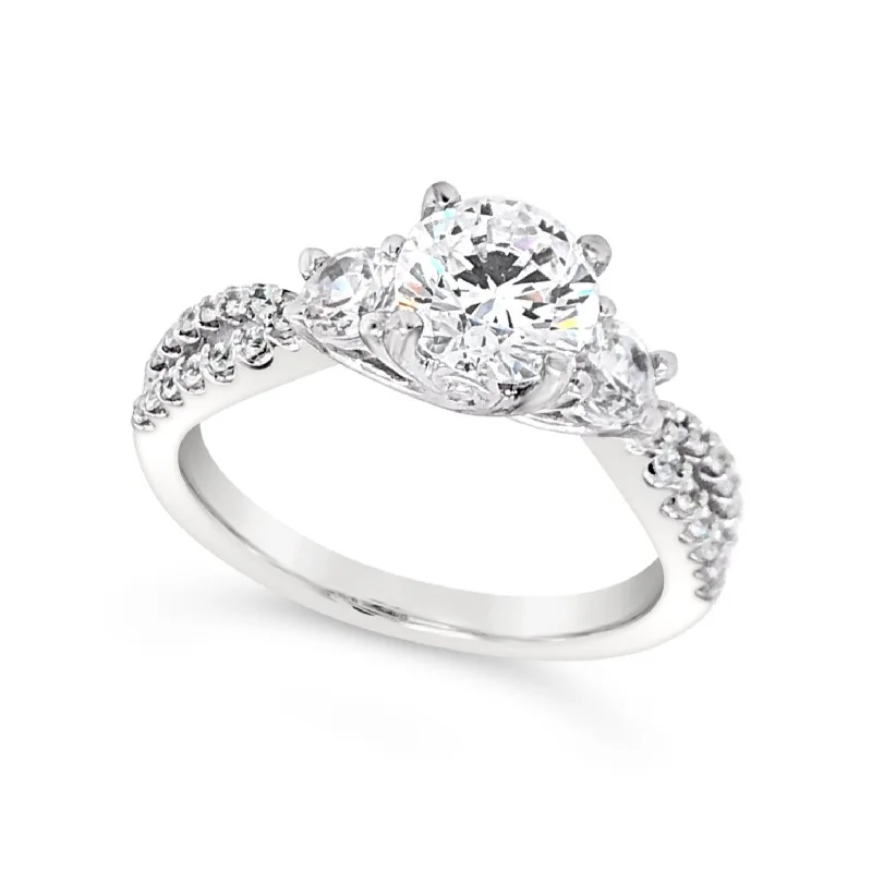 Tapered Diamond Engagement Mounting