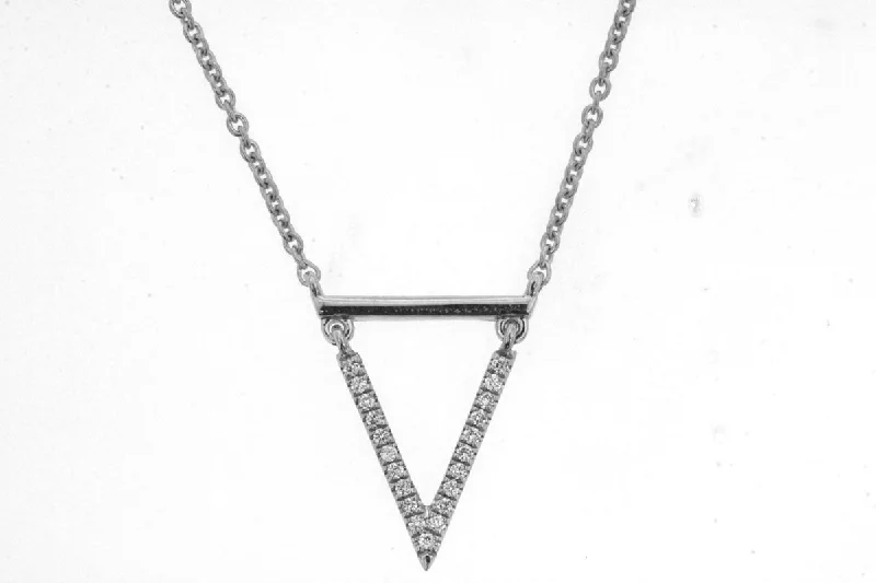 Diamond Triangle Necklace