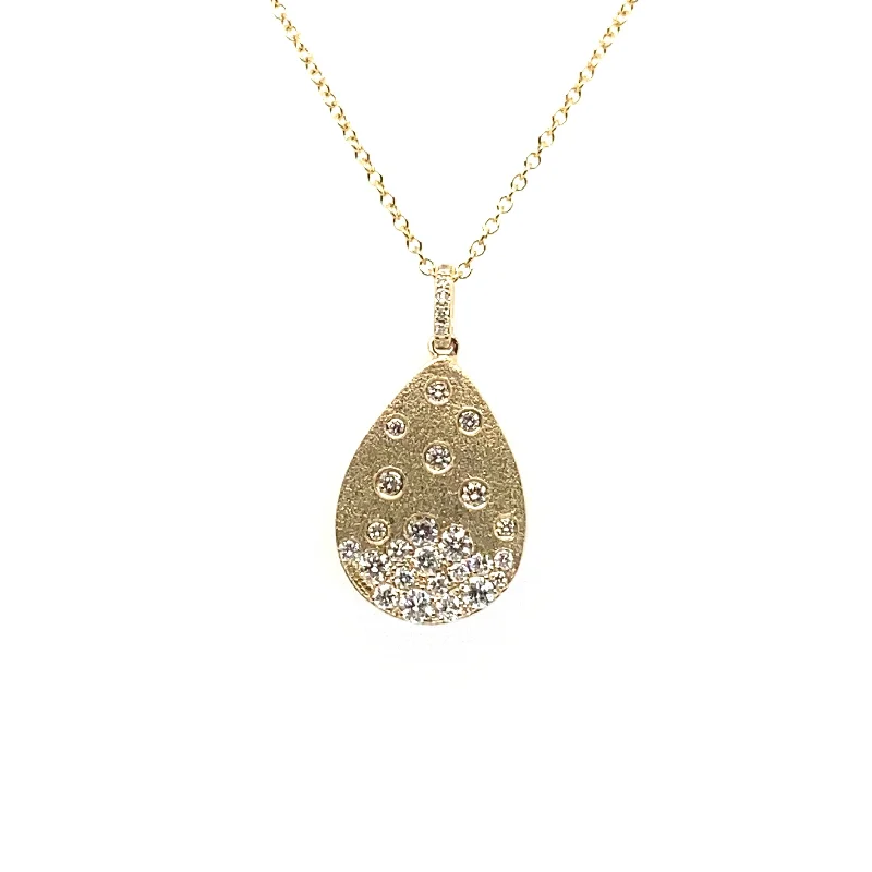 Diamond Confetti Pear Shape Necklace