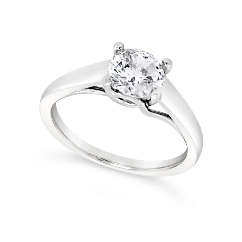 Wide Solitaire Engagement Mounting