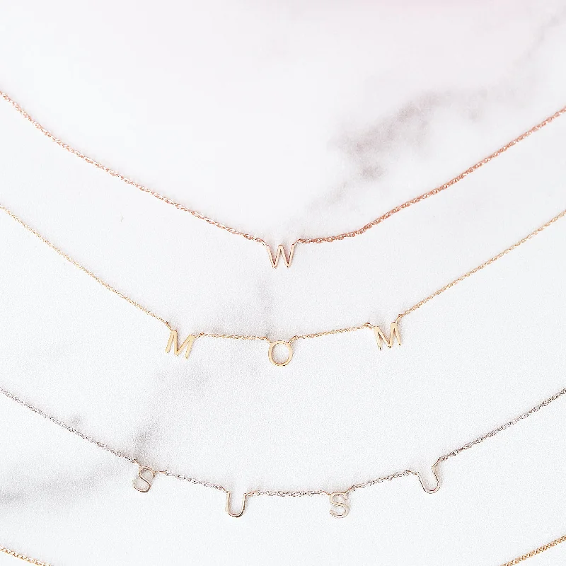 Letter Necklaces | 14-Karat