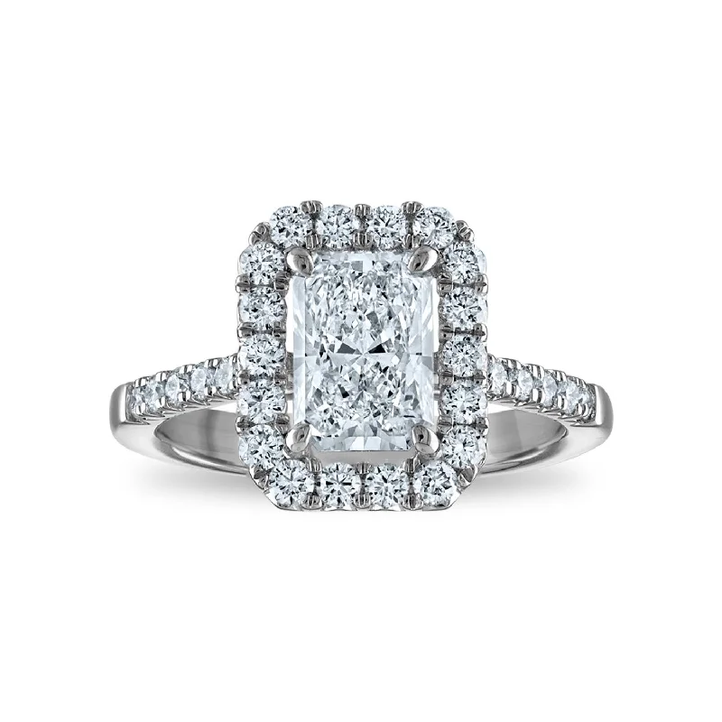 Signature EcoLove Diamond Dreams 1-7/8 CTW Diamond Halo Engagement Ring in 14KT White Gold