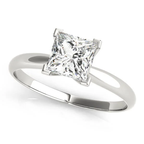 Princess Cut Solitaire Engagement Mounting