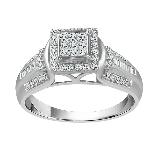 Red Hot Deal  1/2 CTW Diamond Ring in 10KT White Gold