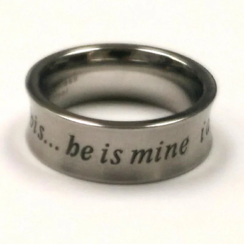 Stainless Steel Ring; Size 8