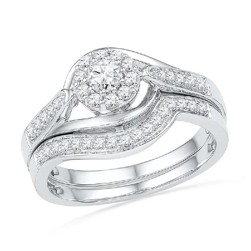 1/2 CT. TW. Engagement Ring & Wedding Band Set