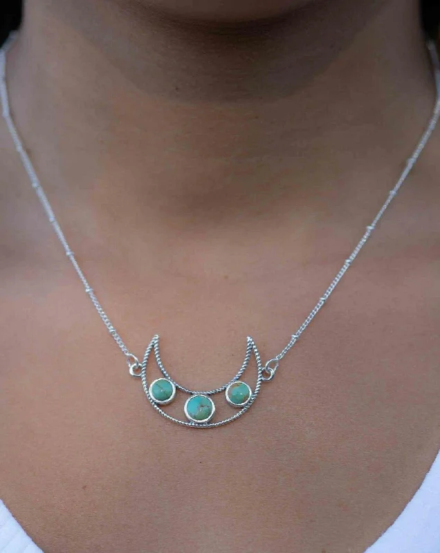 Marta necklace~ Turquoise ~ Sterling Silver 925 ~ MN073