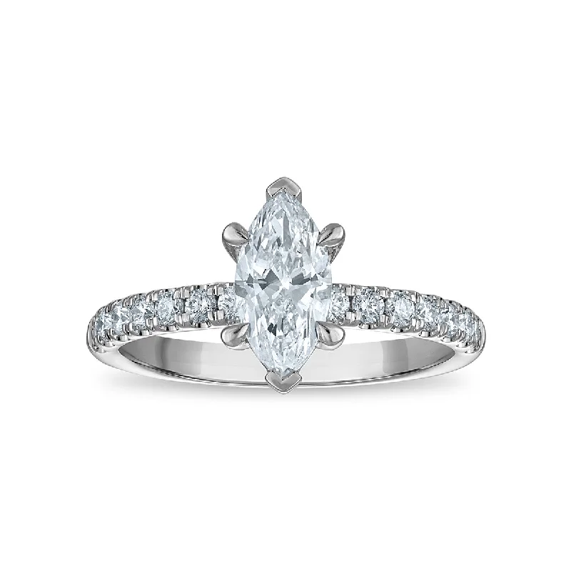 Signature EcoLove 1-1/3 CTW Lab Grown Diamond Ring in 14KT White Gold