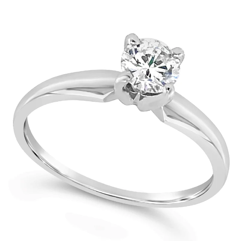 Round Diamond Solitaire Engagement Ring