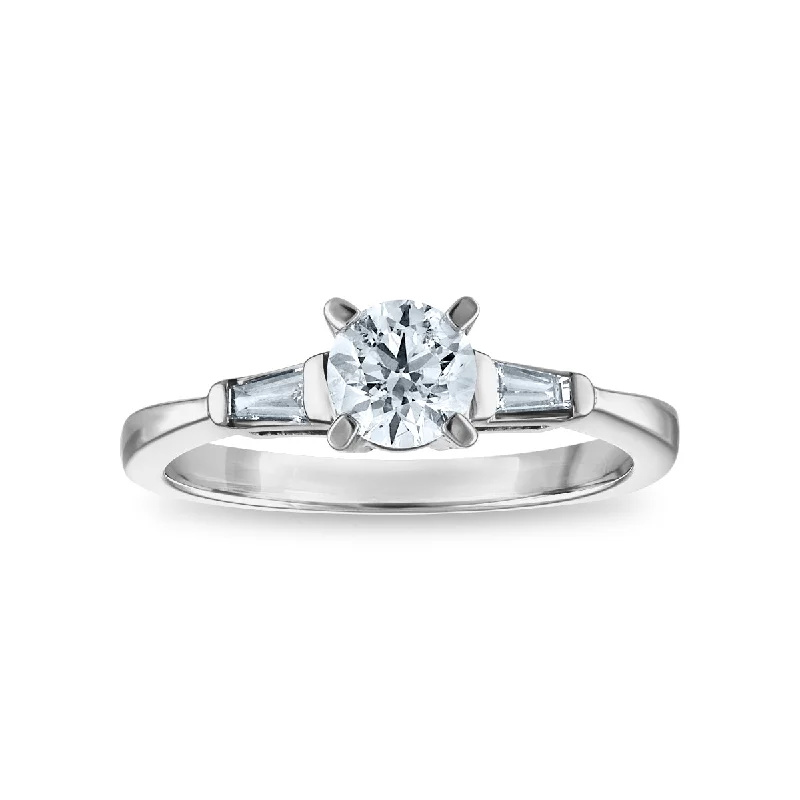 3/4 CTW Diamond Engagement Ring in 14KT White Gold