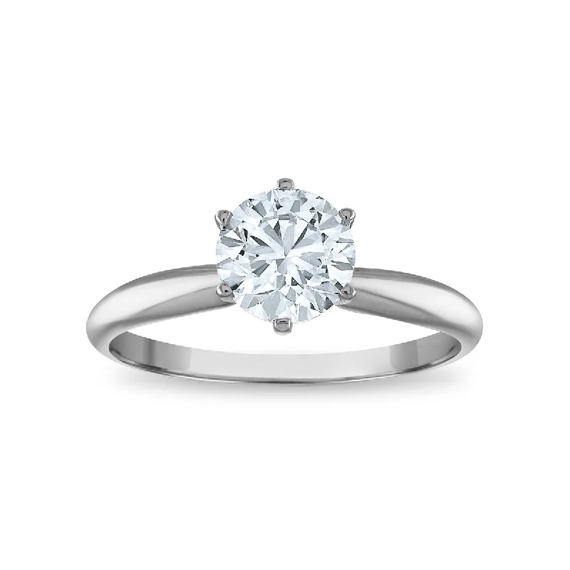 EcoLove 1 CTW Lab Grown Diamond Solitaire Engagement Ring in 14KT White Gold