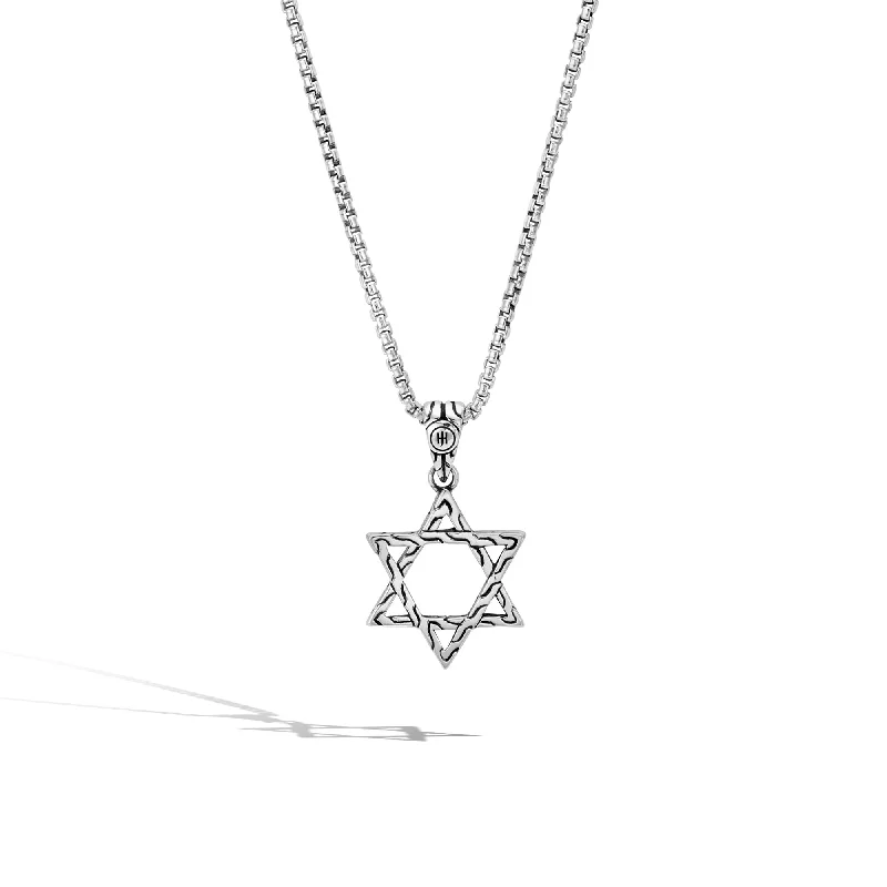 John Hardy Star Of David on 1.6mm box chain