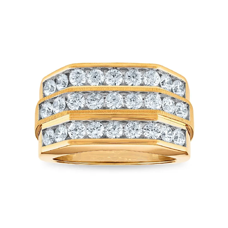 Signature EcoLove 2-1/4 CTW Lab Grown Diamond Wedding Ring in 14KT Yellow Gold