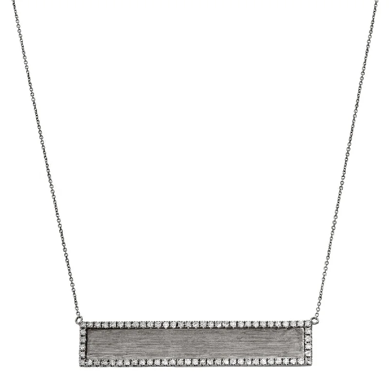 Hollie Horizontal Necklace Silver