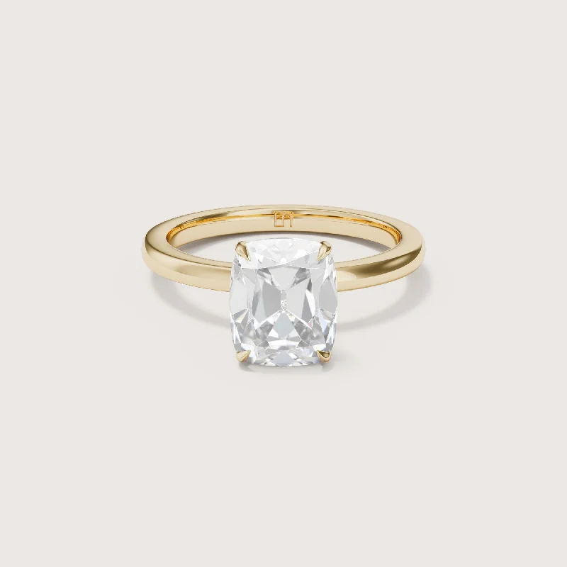 Allegra Antique Cut Cushion Solitaire