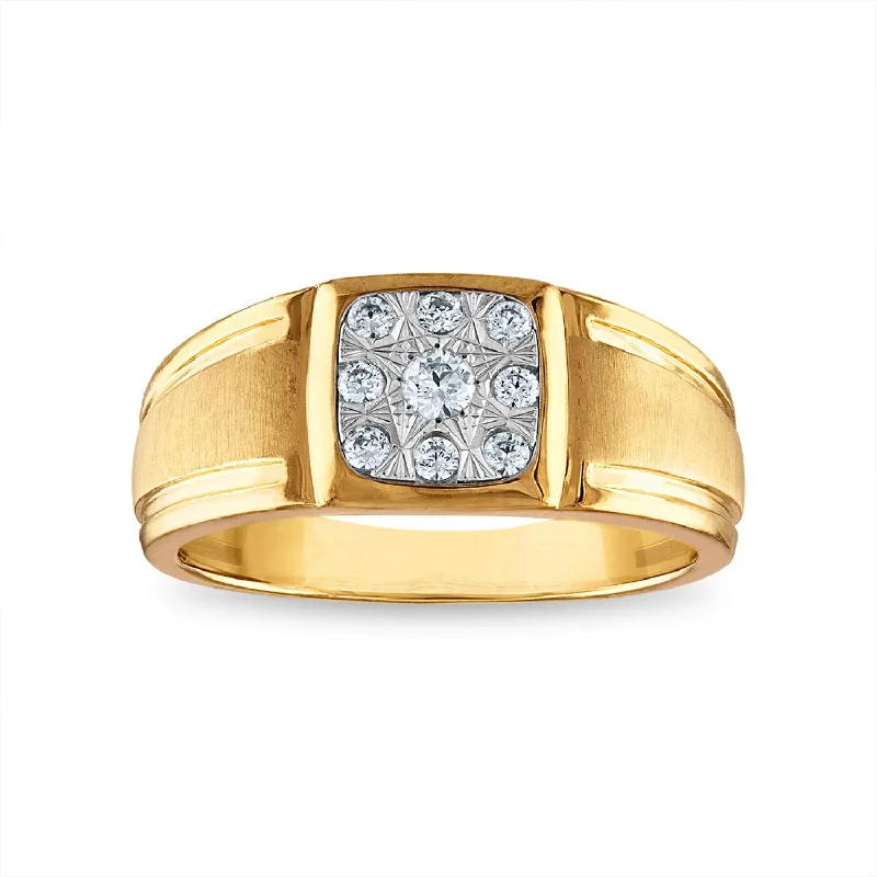 1/4 CTW Diamond Ring in 10KT Yellow Gold