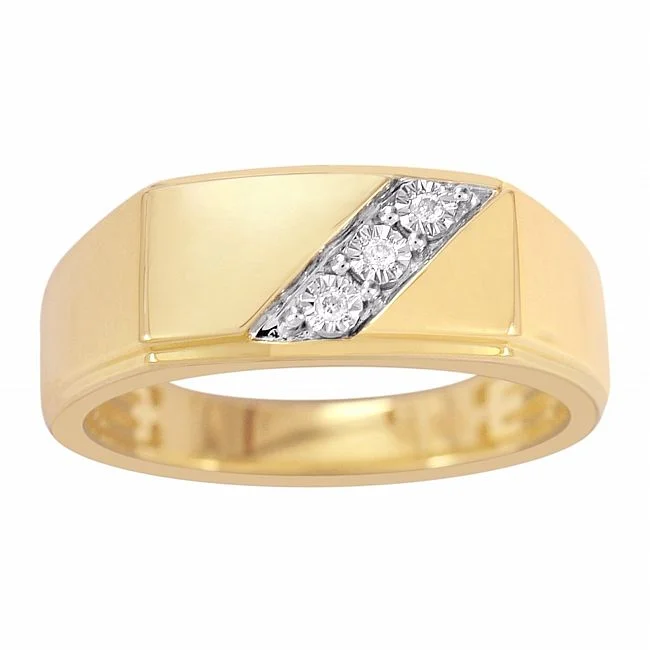 1/30 CTW Diamond Ring in 10KT Yellow Gold