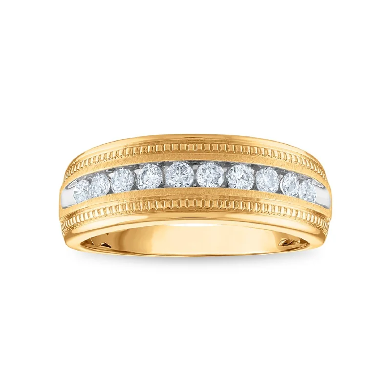 1/2 CTW Diamond Wedding Ring in 10KT Yellow Gold