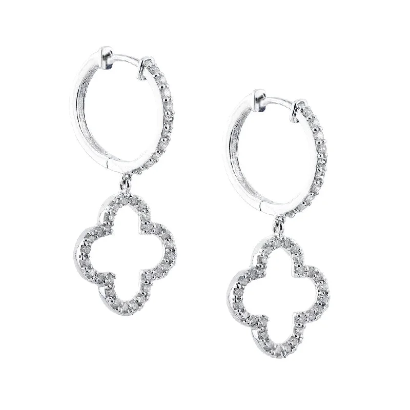 Auriya 14k White Gold 1/2ct TDW Diamond Dangle Earrings (H-I, SI1-SI2)